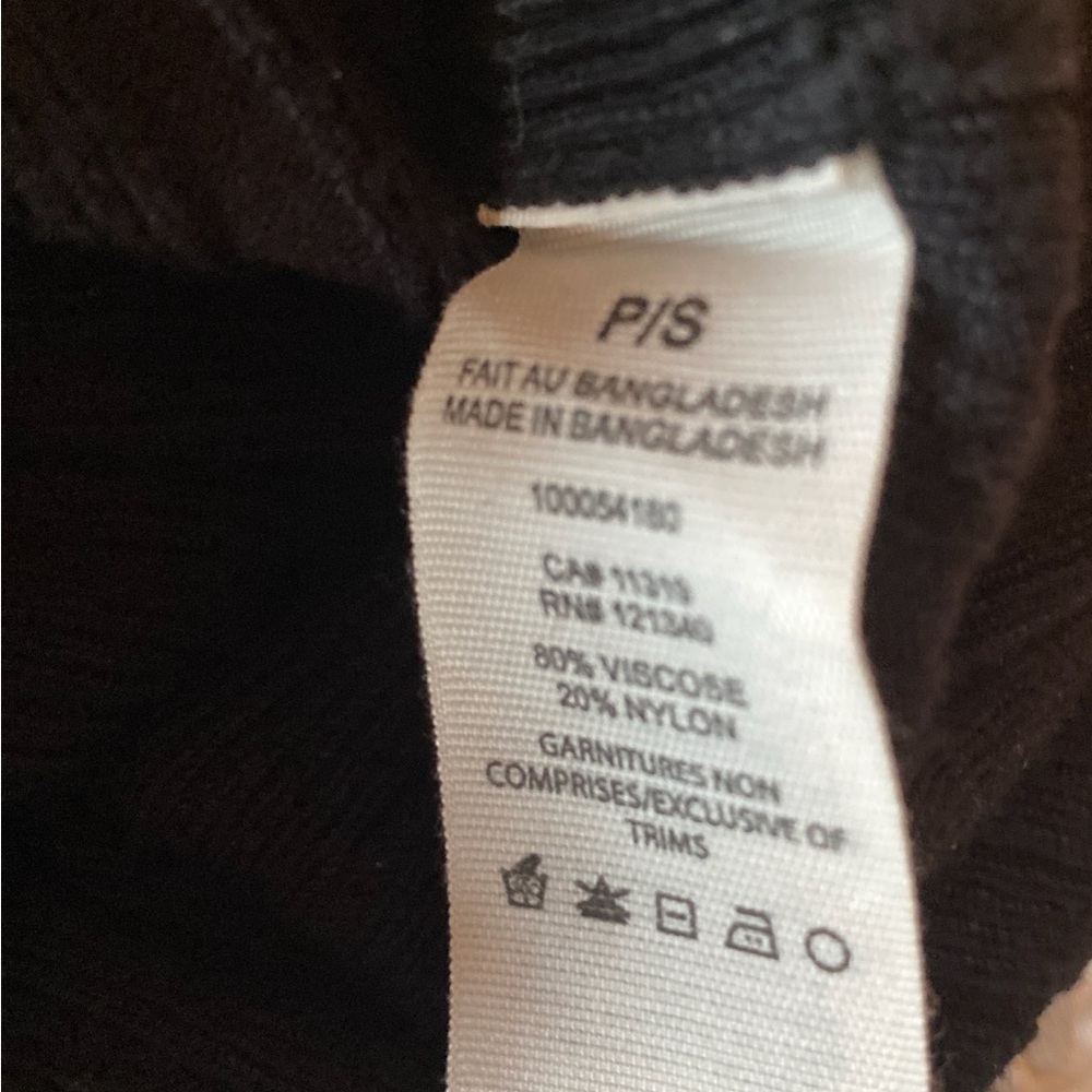 Garage Black Ribbed Button-Up Cardigan - Picture 5 of 5